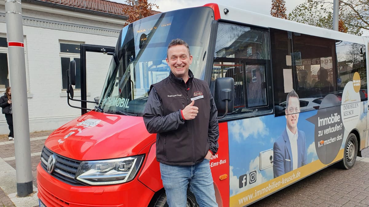 Markus Keusch - Sponsor und Fahrer beim Bürgerbus
